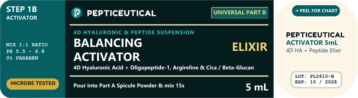 PEPTICEUTICAL universal Part B balancing activator label