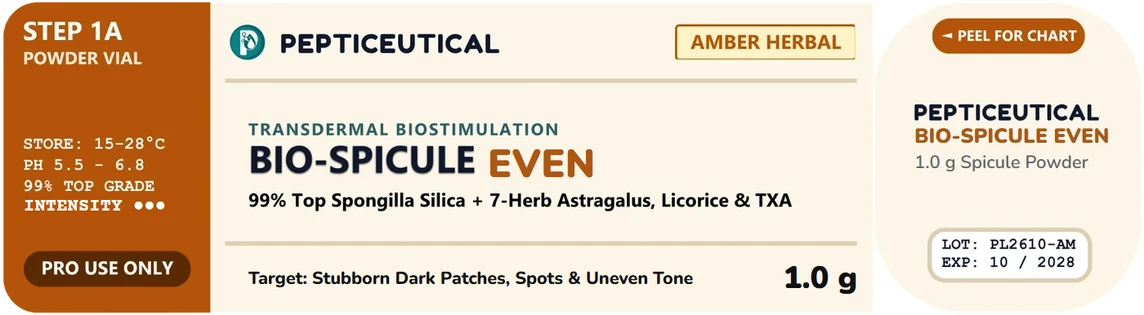 PEPTICEUTICAL BIO-SPICULE Amber Herbal label