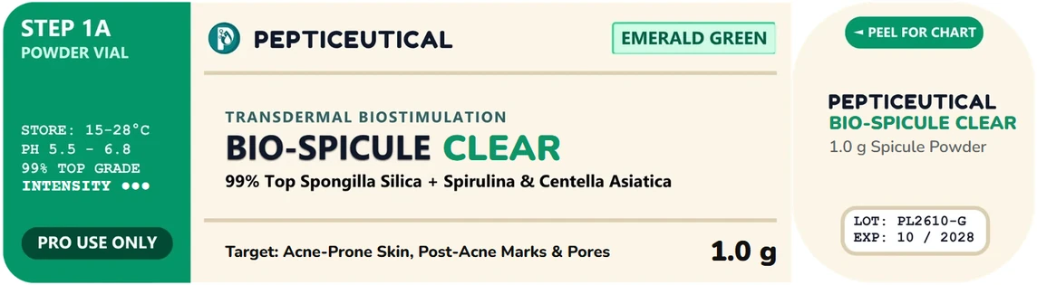 PEPTICEUTICAL BIO-SPICULE Emerald Green label