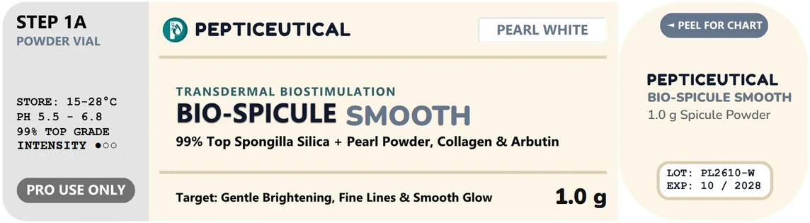 PEPTICEUTICAL BIO-SPICULE Pearl White label