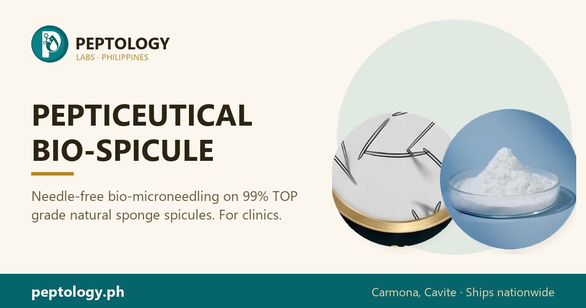 BIO-SPICULE Bio-Microneedling Philippines · PEPTICEUTICAL — Peptology