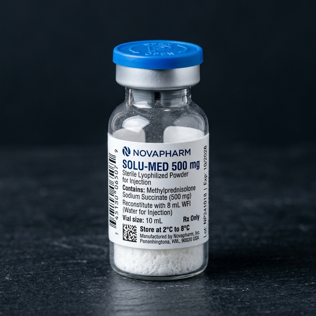 Sample intake — lyophilized vial